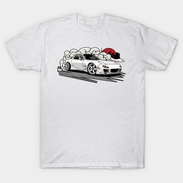 Mazda RX7, JDM, Japanese cars T-Shirt by T-JD